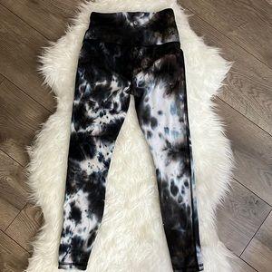 Harmony and Balance Blue & Black Tie-Dye leggings
